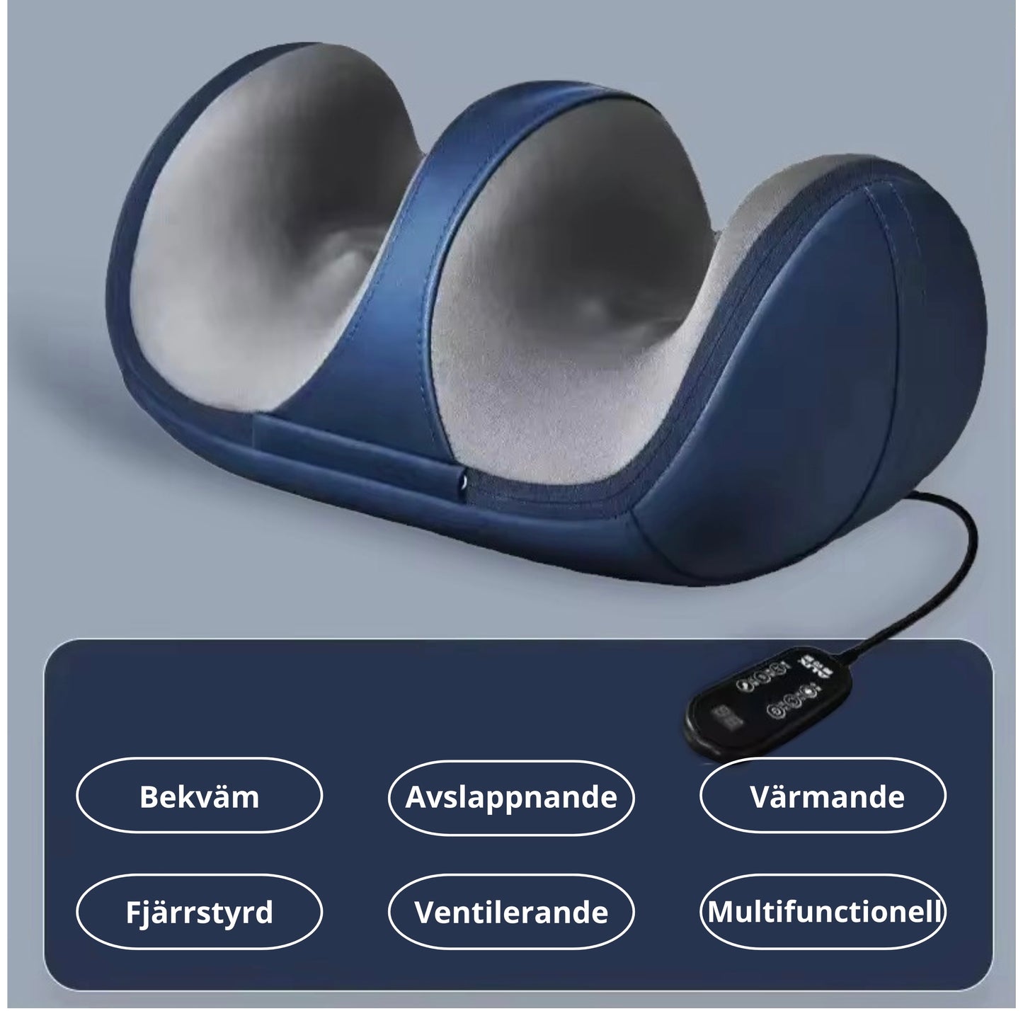 Elektrisk multifunktionell massageapparat för fötter, vader och knän.