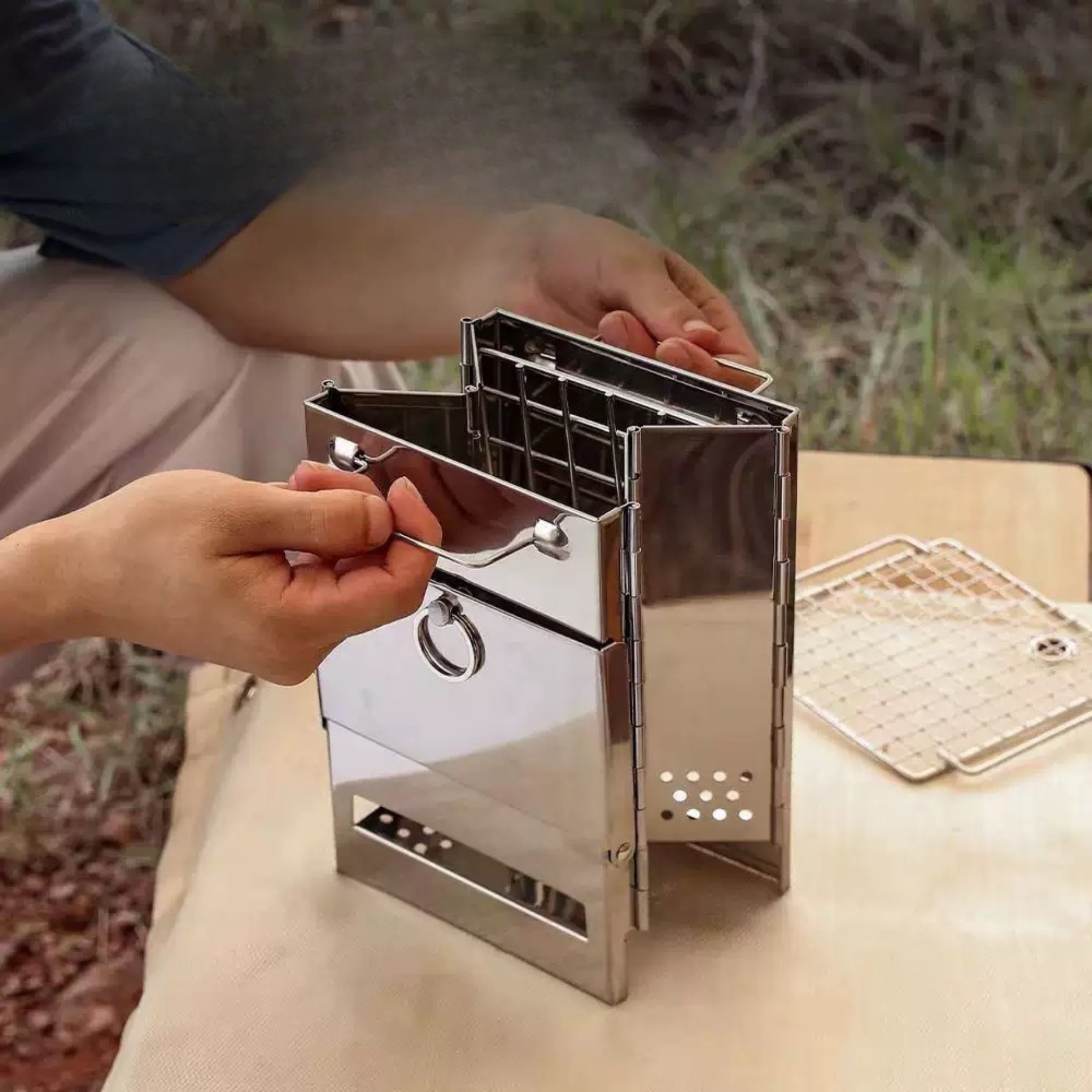 Portabelt camping grill