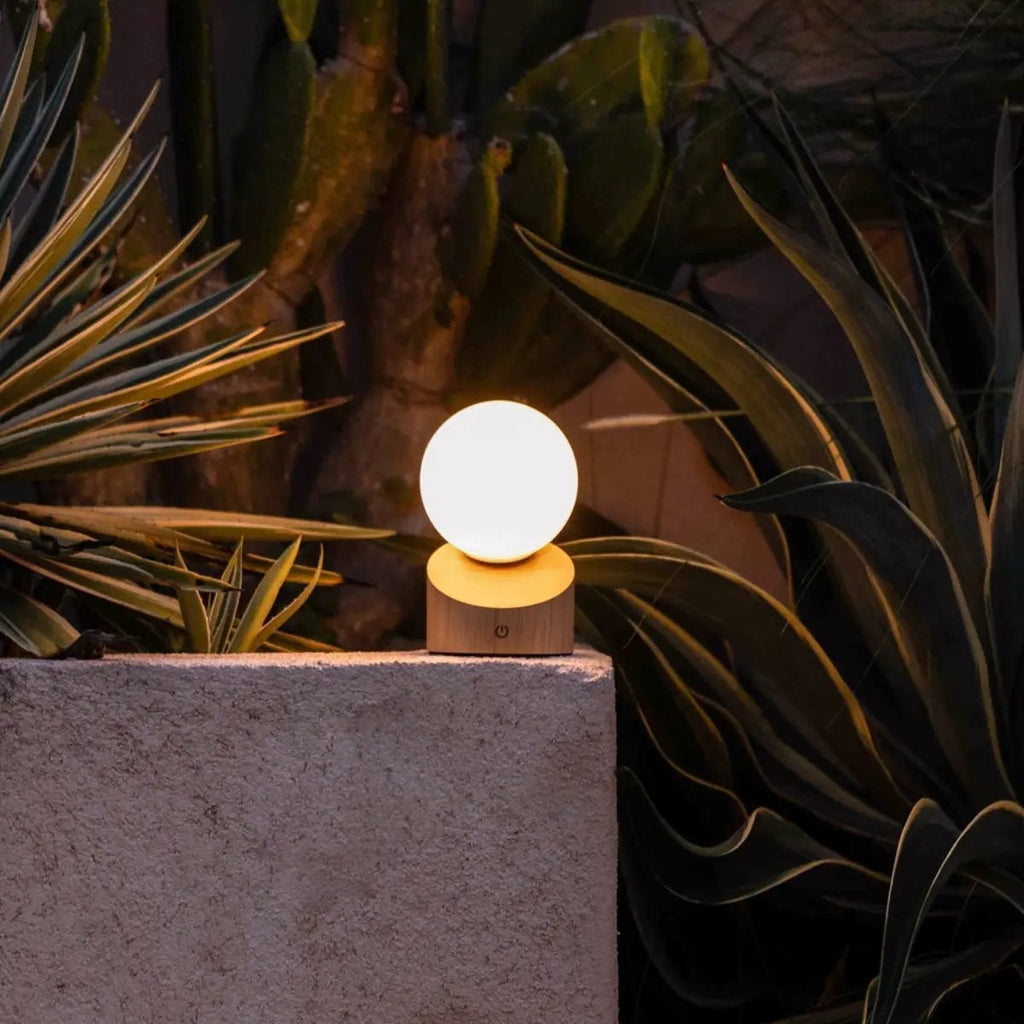 Morris – Sladdlös Uppladdningsbar Mini-Bordslampa i Natur