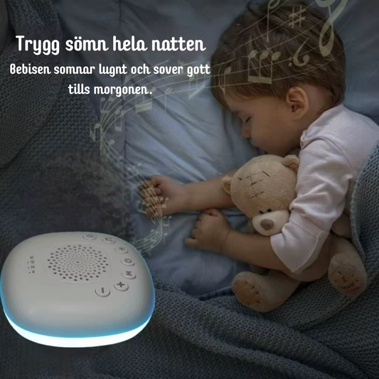 White Noise – 2 i 1 lösning: nattlampa med vitt brus för ostörd sömn.