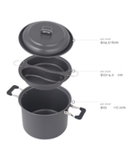 Dubbelångkokare 6,5L – Camping & Friluftsliv