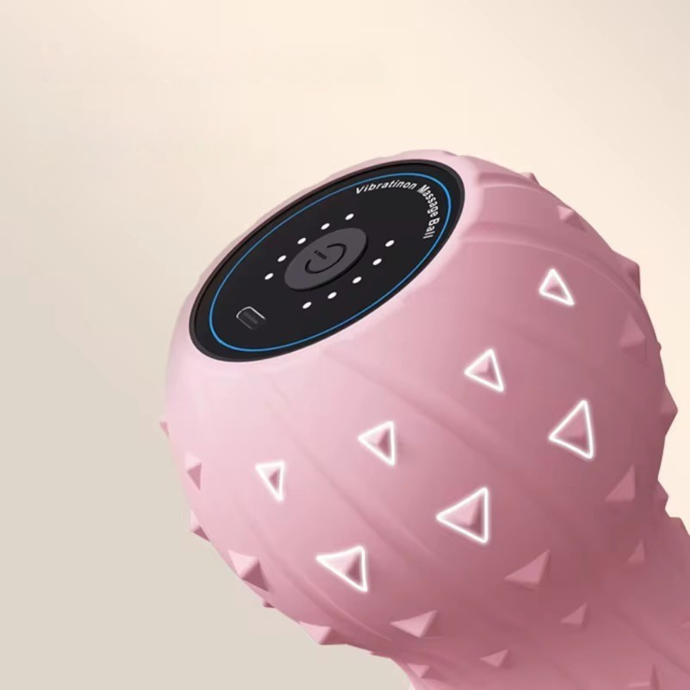 Jordnötsformade vibrerande massageboll