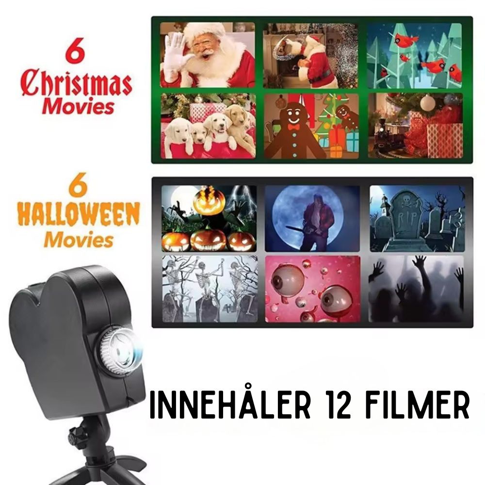 Jul och Halloween projektor