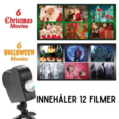 Halloween- och julprojektor
