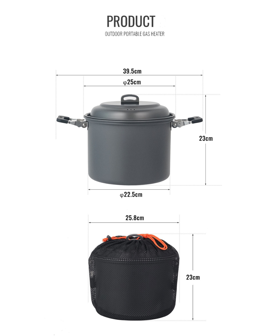 Dubbelångkokare 6,5L – Camping & Friluftsliv