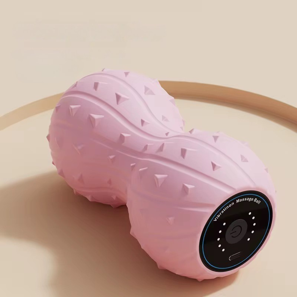 Jordnötsformade vibrerande massageboll