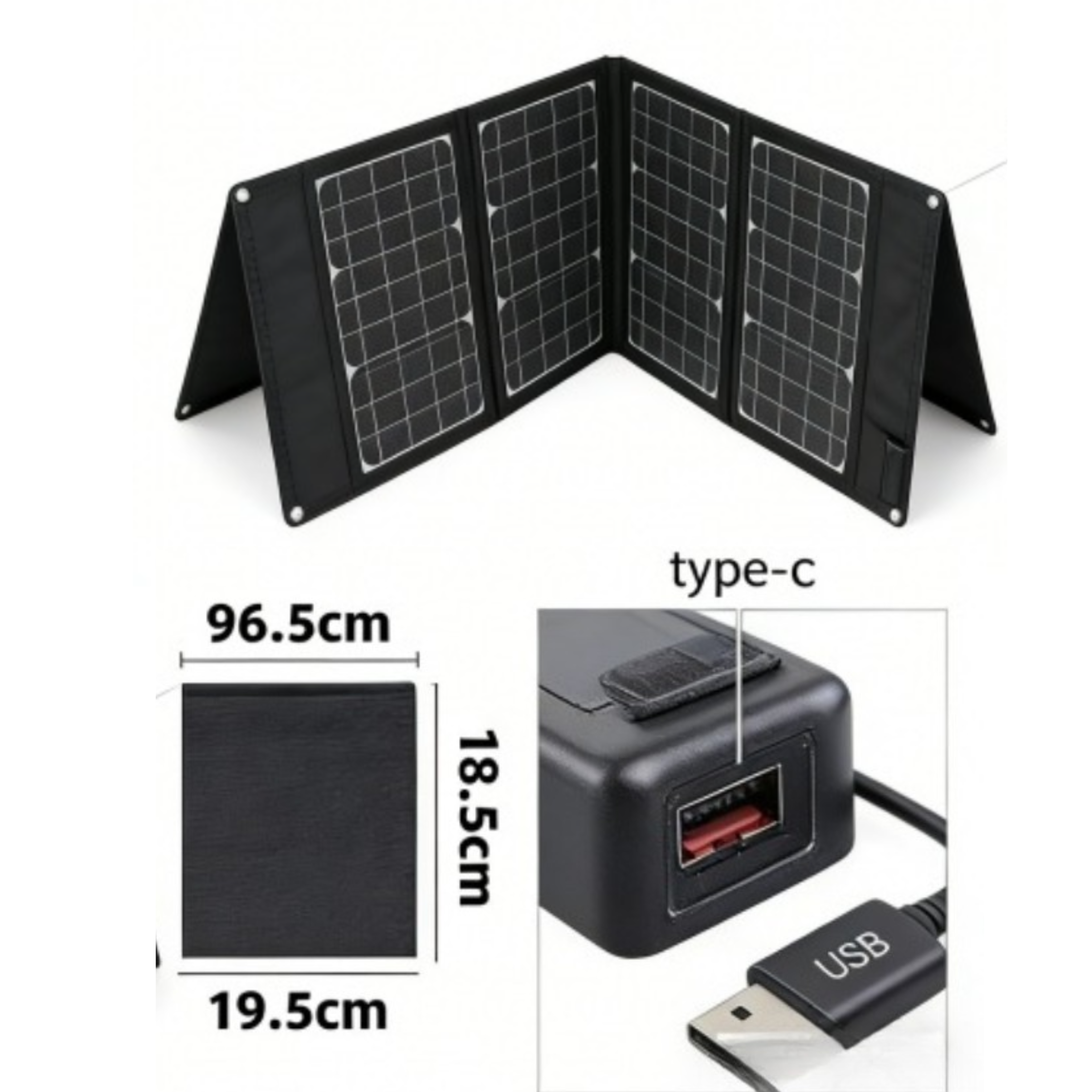 Bärbar Solcellsladdare – 30W / 45W