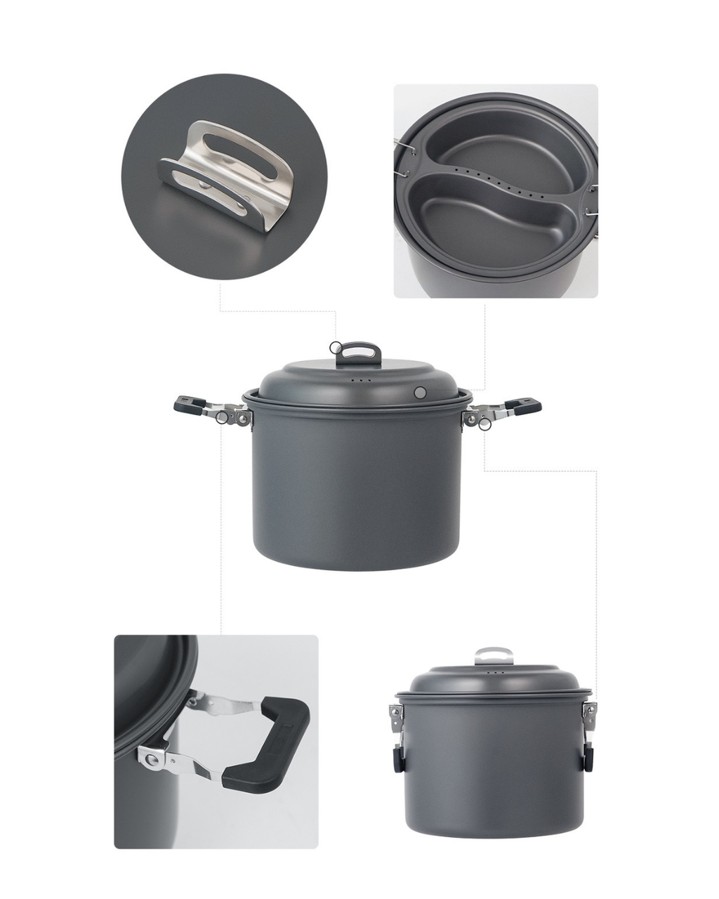 Dubbelångkokare 6,5L – Camping & Friluftsliv