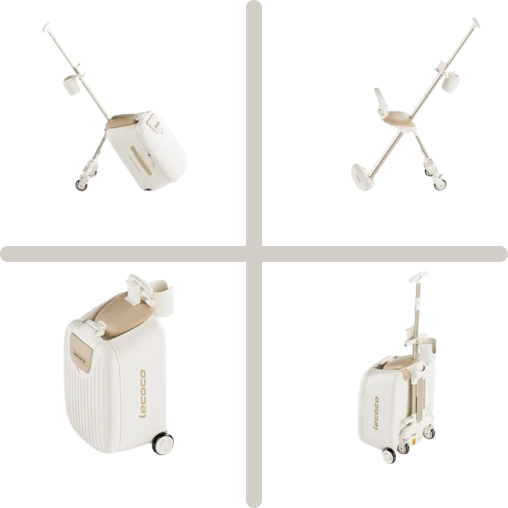 Barnvänlig Resväska med Inbyggd Stol