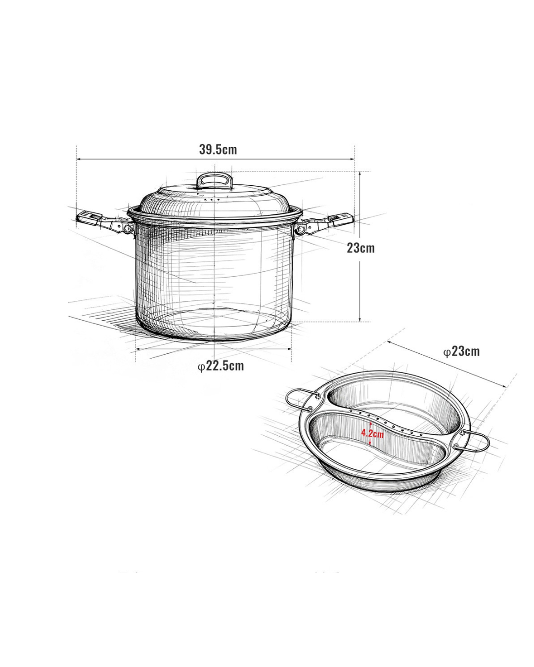 Dubbelångkokare 6,5L – Camping & Friluftsliv