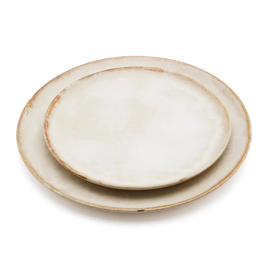 Cascais mattallrik i stengods, vit – 28 cm