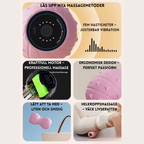 Jordnötsformade vibrerande massageboll