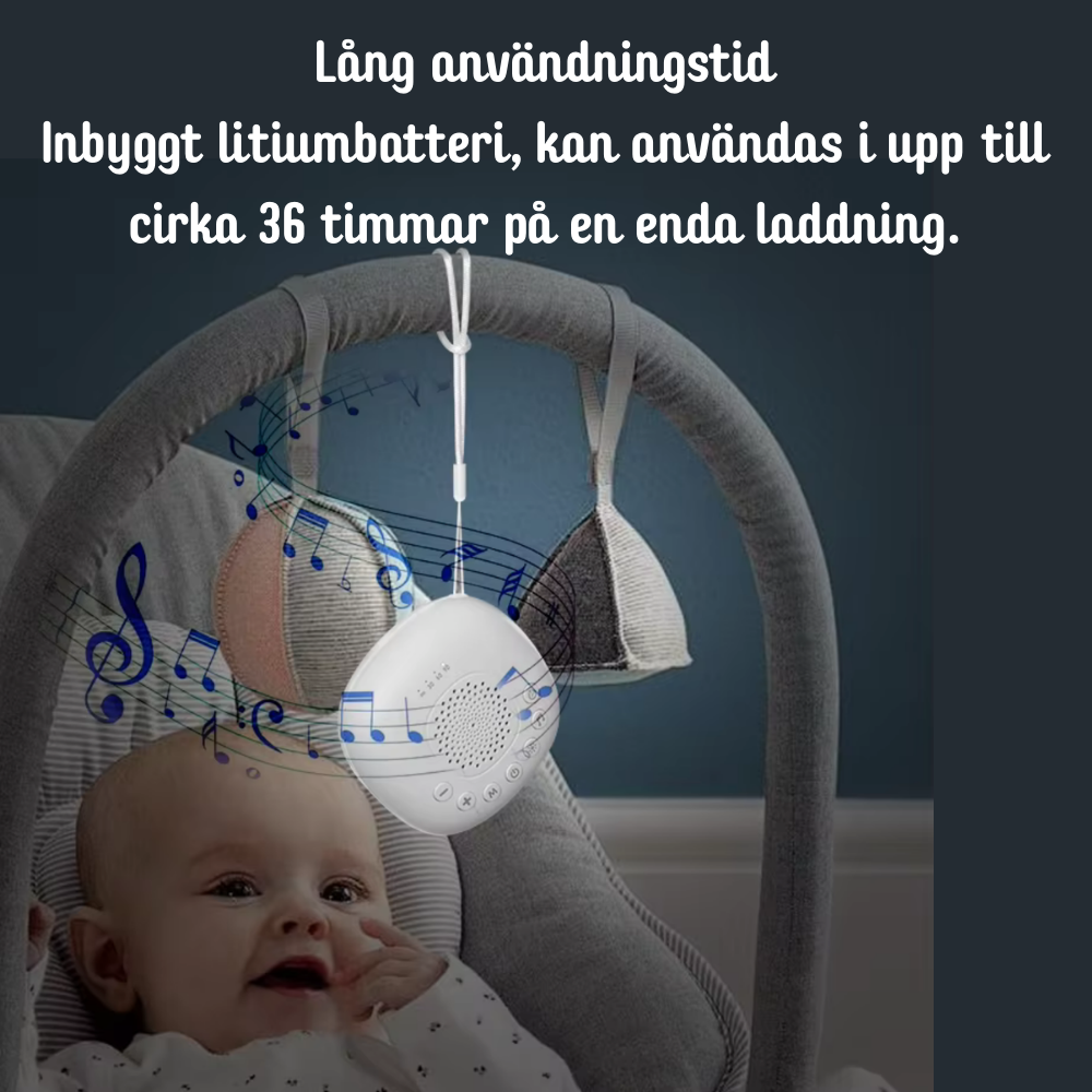 White Noise – 2 i 1 lösning: nattlampa med vitt brus för ostörd sömn.