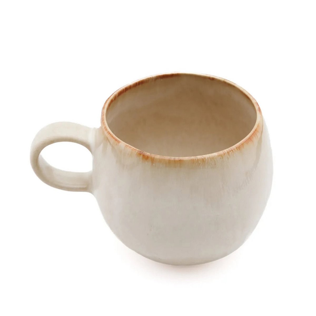 Cascais mugg i stengods, vit – M