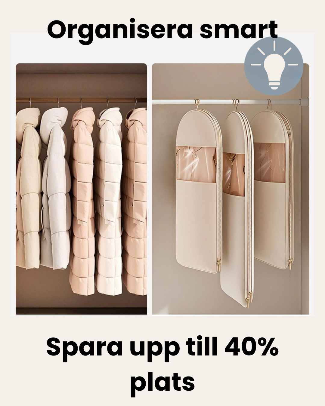 Smart förvaringspåse med zip
