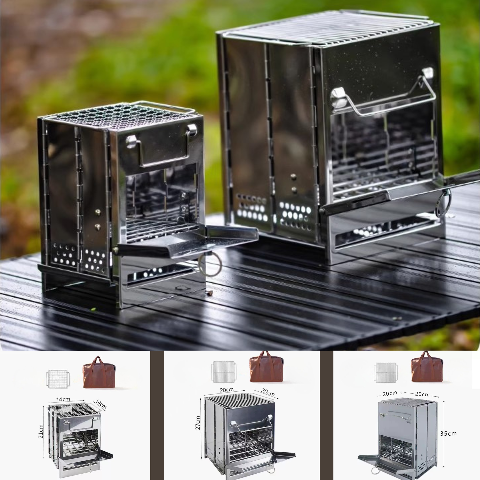 Portabelt camping grill