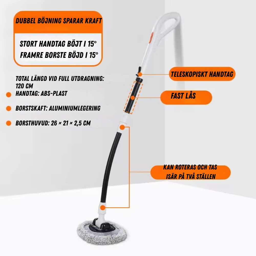 ErgoClean 180° Biltvättborste