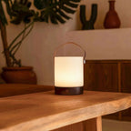 Bordslampa i Trä Avery Mörkbrun