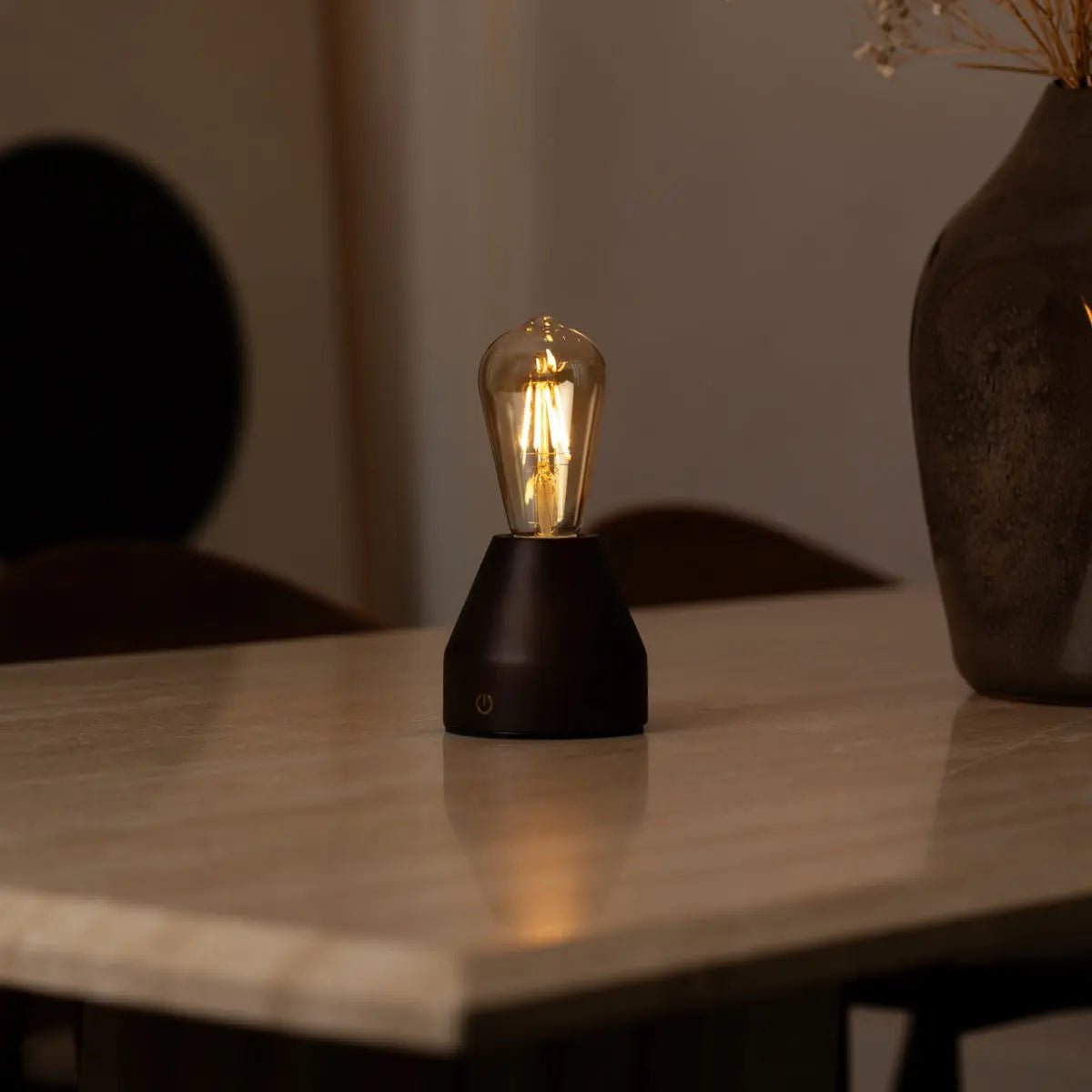 Zavi Mörkbrun Uppladdningsbar Bordslampa