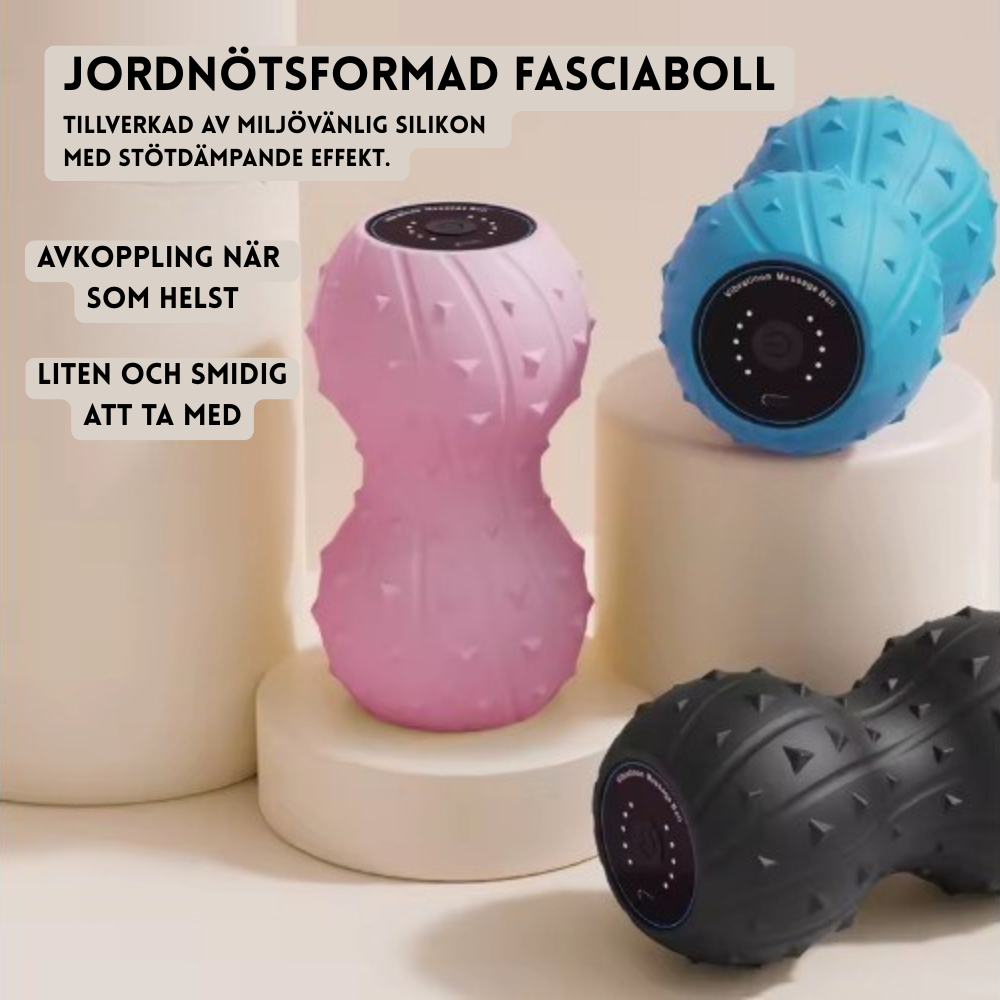 Jordnötsformade vibrerande massageboll