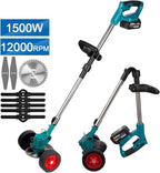 Trådlös Grästrimmer 12V – Borstlös Motor & Hopfällbar Design