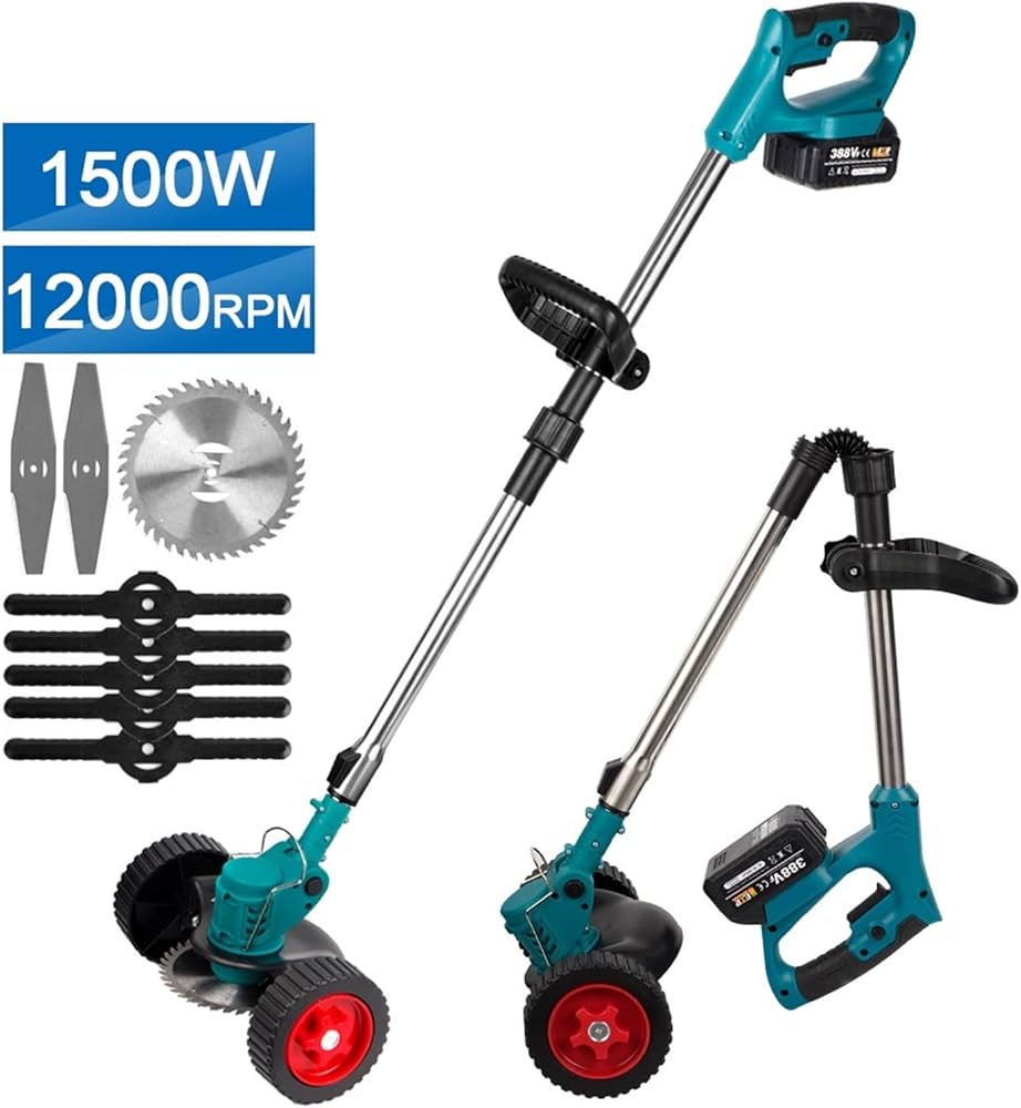 Trådlös Grästrimmer 12V – Borstlös Motor & Hopfällbar Design