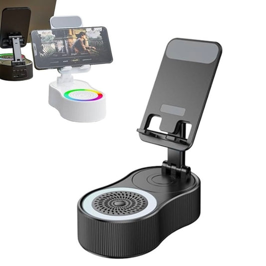 Trådlös Bluetooth-högtalare med RGB-ljus och mobilhållare