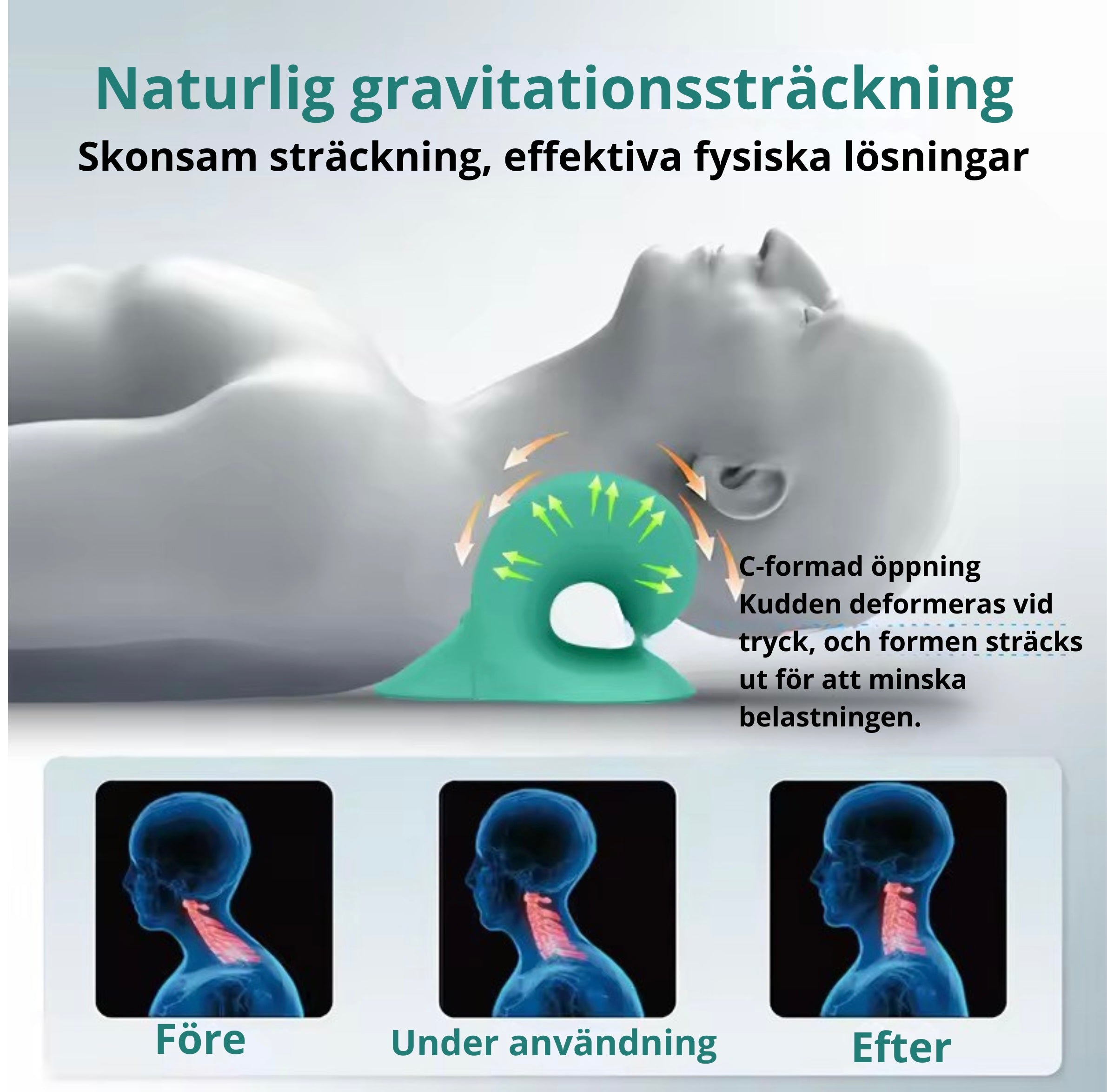 ErgoRelax stretchkudde för nacke och axlar