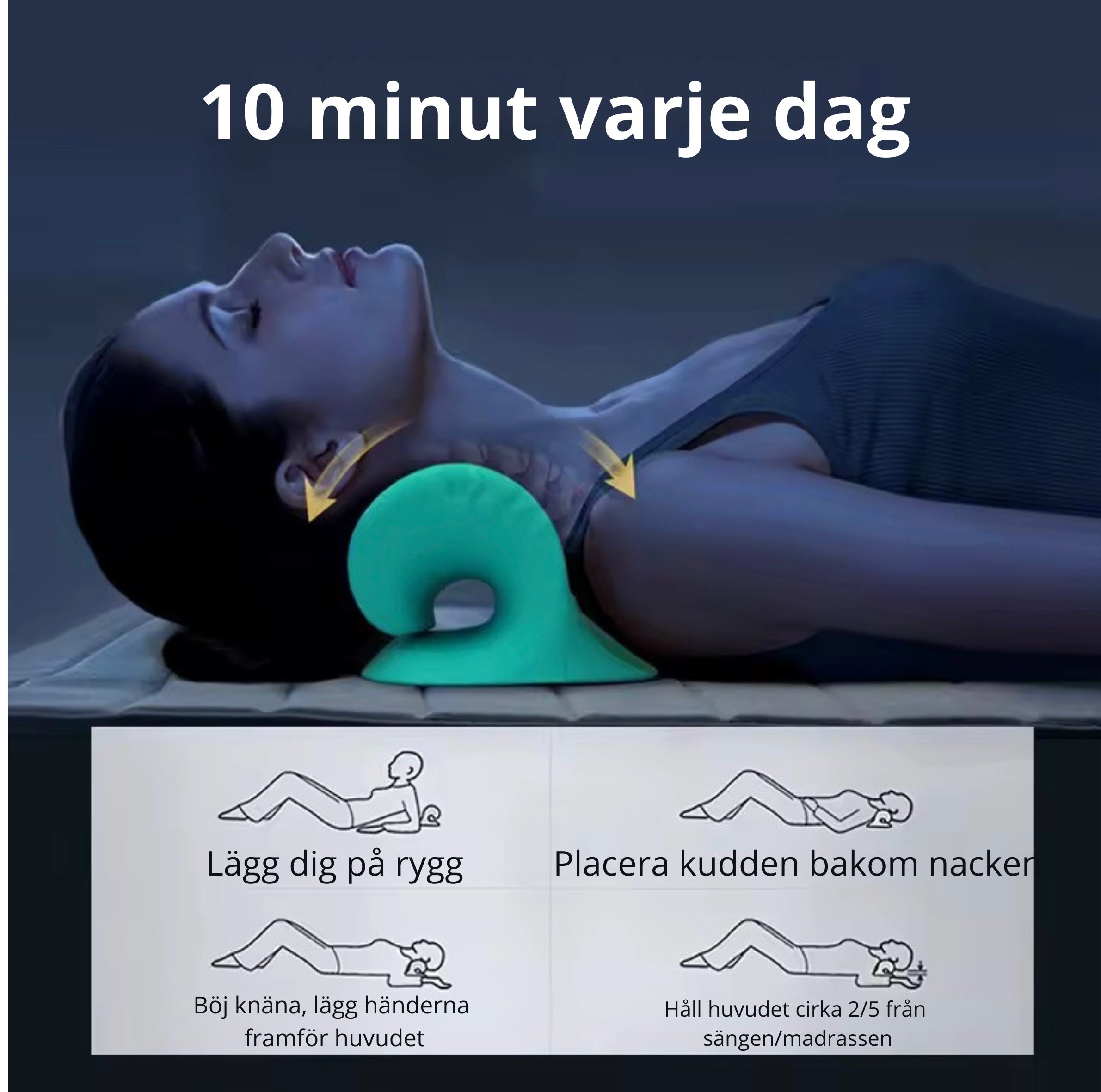 ErgoRelax stretchkudde för nacke och axlar
