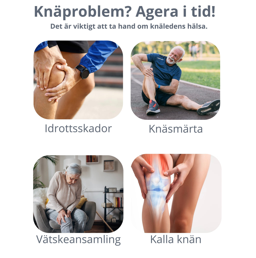 Elektrisk värme- och vibrationsmassage för knän