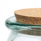 Belly Glass Pot i Blått, Medium – Återvunnet Glas