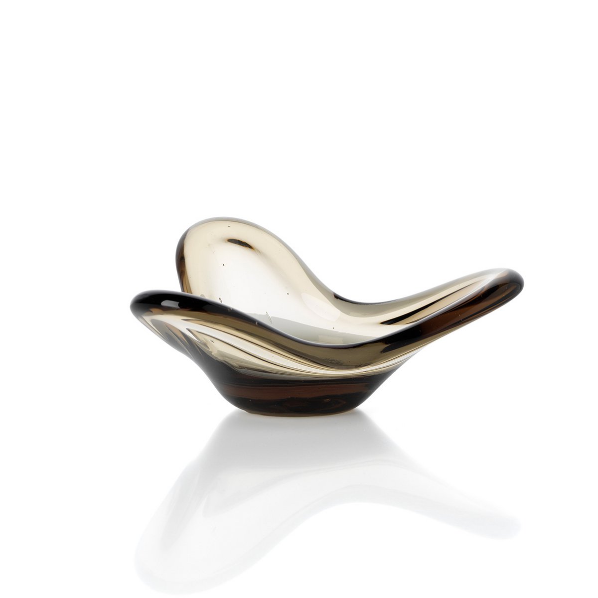 Liquid Form Ljushållare, Smoke – Glas