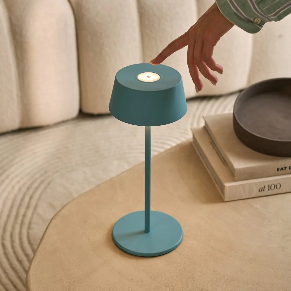 Hugo Amsterdam Blå Sladdlös Bordslampa