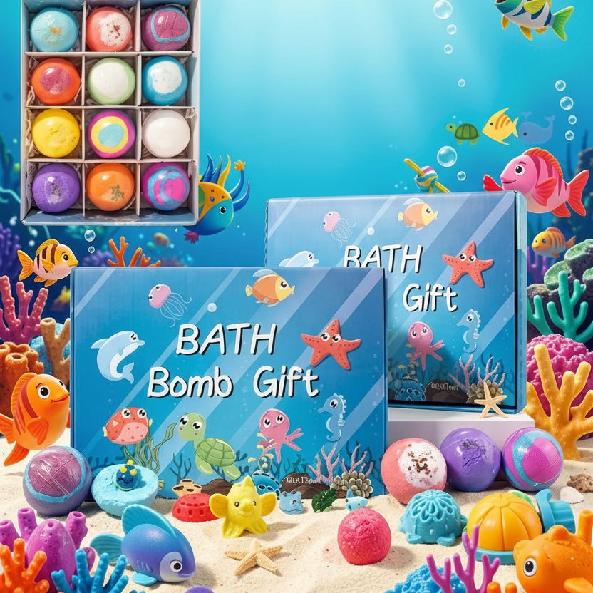 Badbomber havstema utan text