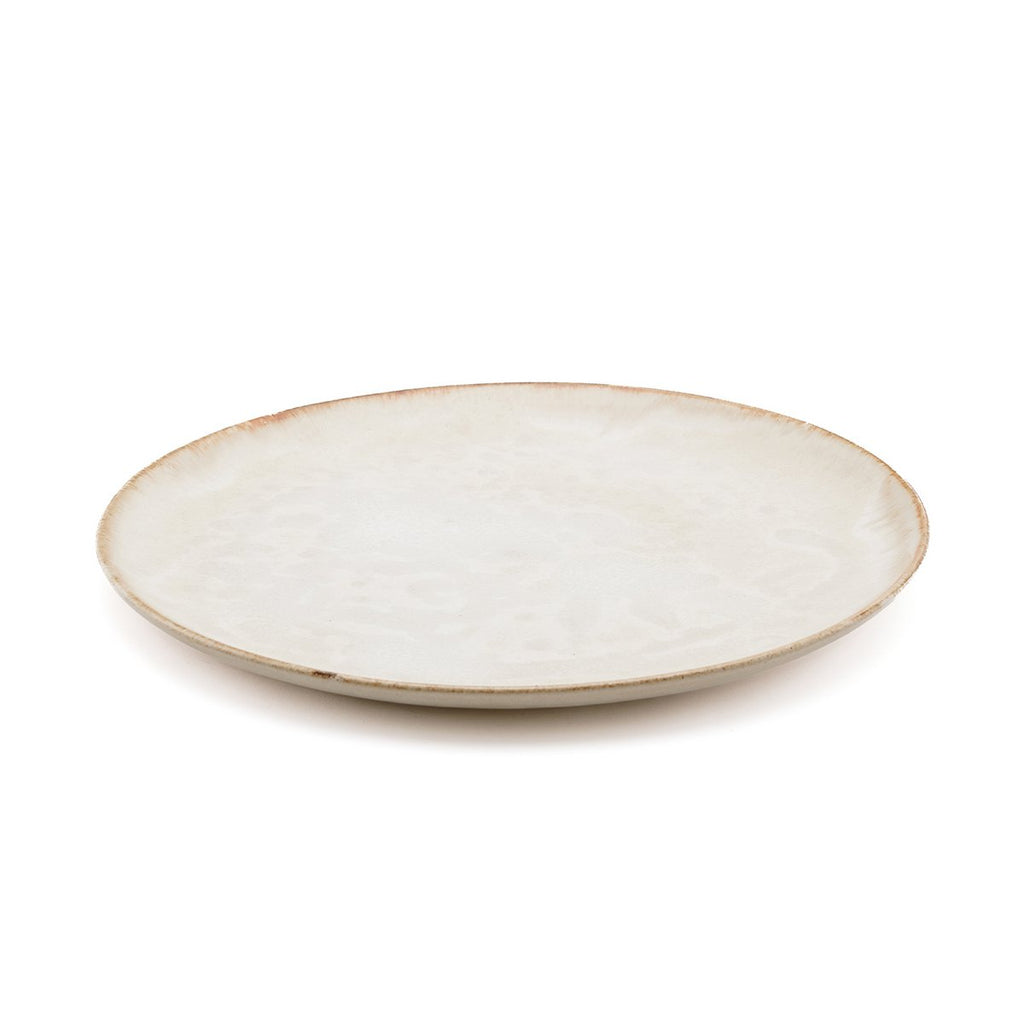 Cascais mattallrik i stengods, vit – 28 cm