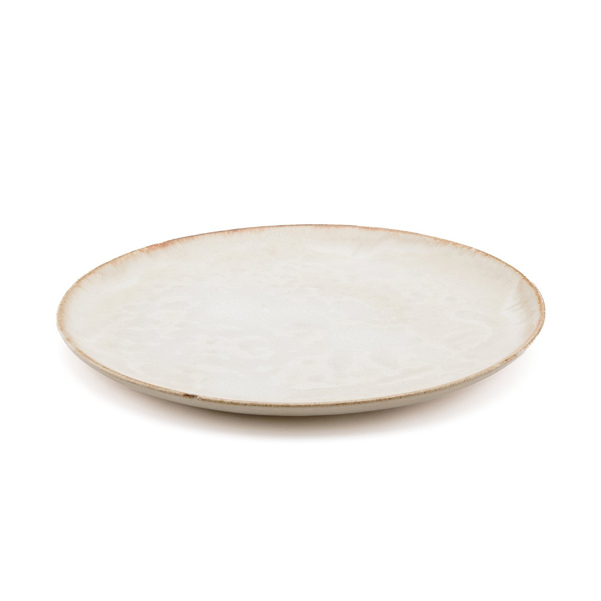 Cascais mattallrik i stengods, vit – 28 cm