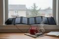 Solcellsladdare med radio och ficklampa
